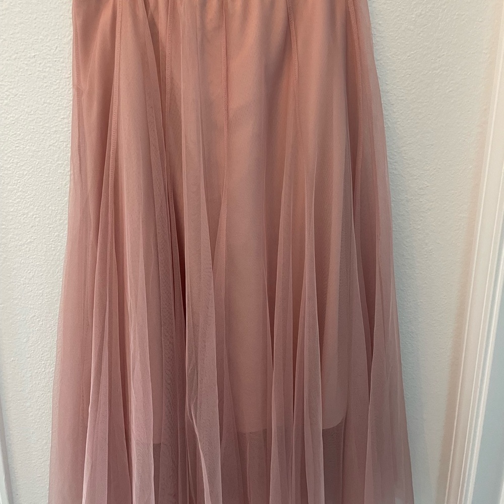 Elegant Pink Tulle Skirt